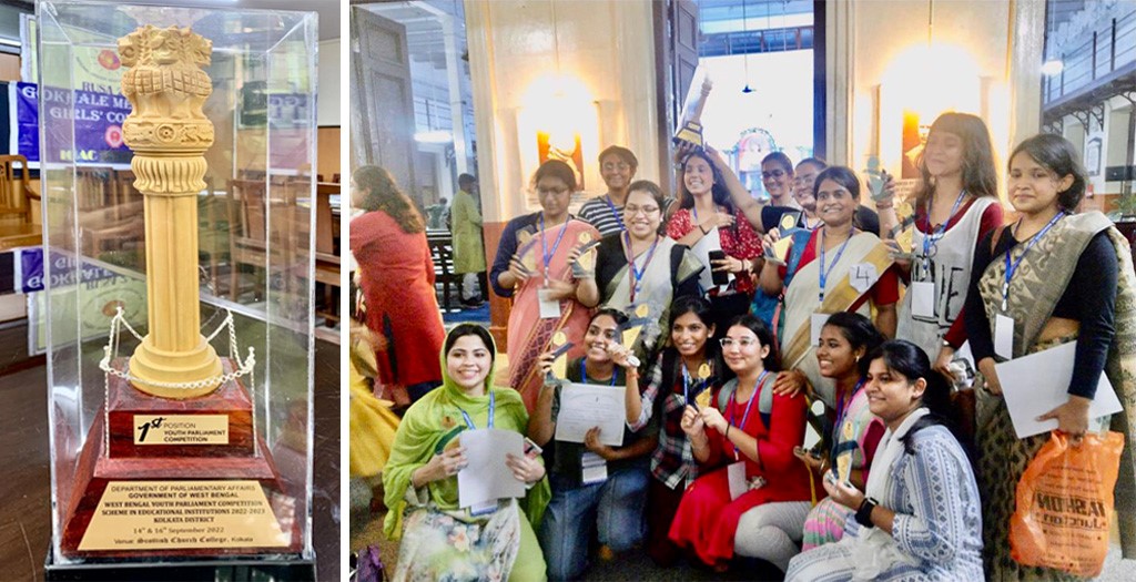 Winner of the district level Youth Parliament Competition